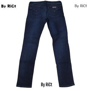 Hudson Super Skinny Mid Rise Women's Jeans Size 31x30 Soft Blue Denim Stretch